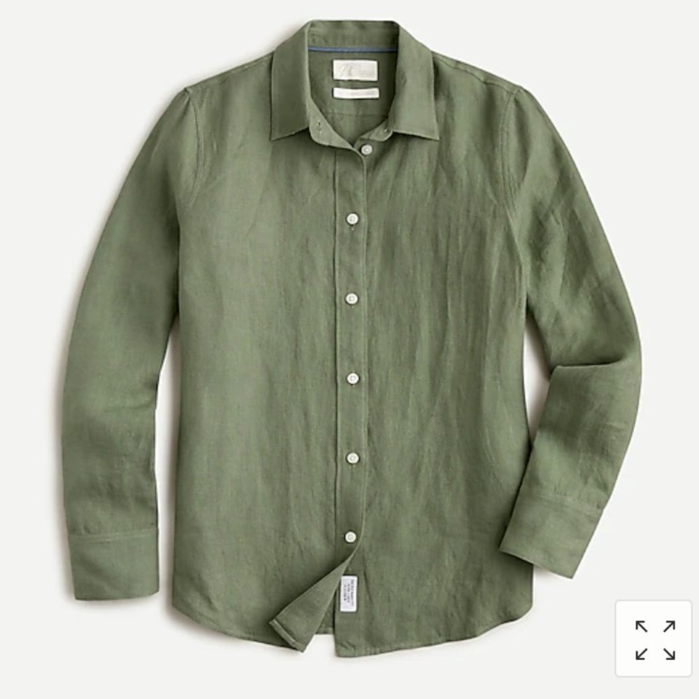 NWT J.Crew Baird McNutt Slim Fit Linen Shirt | Size 20 Pastel Spring Garden